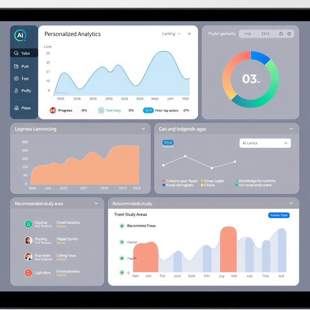 AI personalized learning dashboard showing student progress AI personalized learning dashboard showing student progress