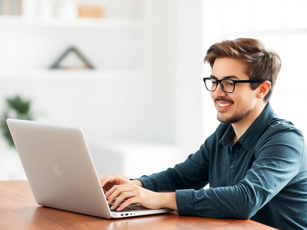 A person successfully sending their first newsletter with MailerLite, looking satisfied with how easy the process was