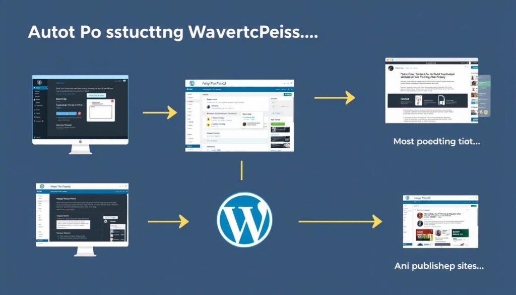 Auto-posting workflow demonstration from best AI writing tool for blog posts to WordPress