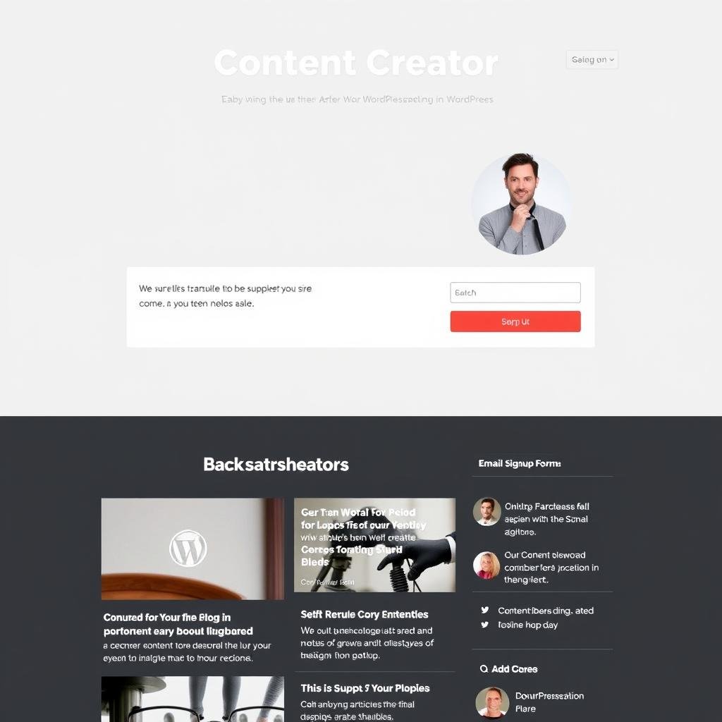 Content creator website example created with WordPress.com