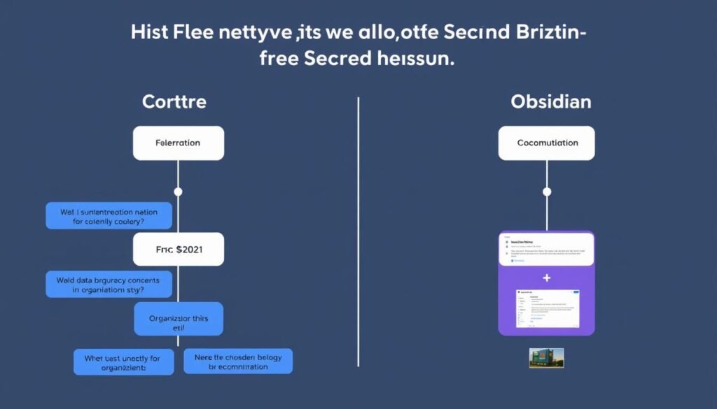 Decision framework for choosing between Notion and Obsidian for Second Brain