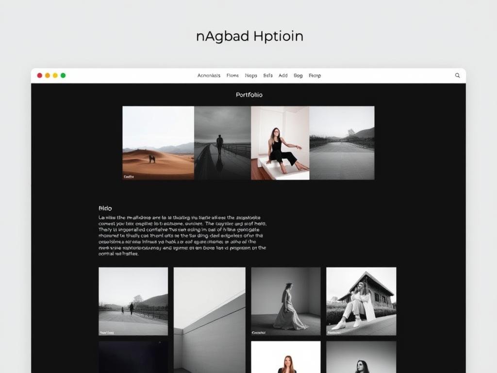 Example of a minimalist one-page portfolio built with Carrd