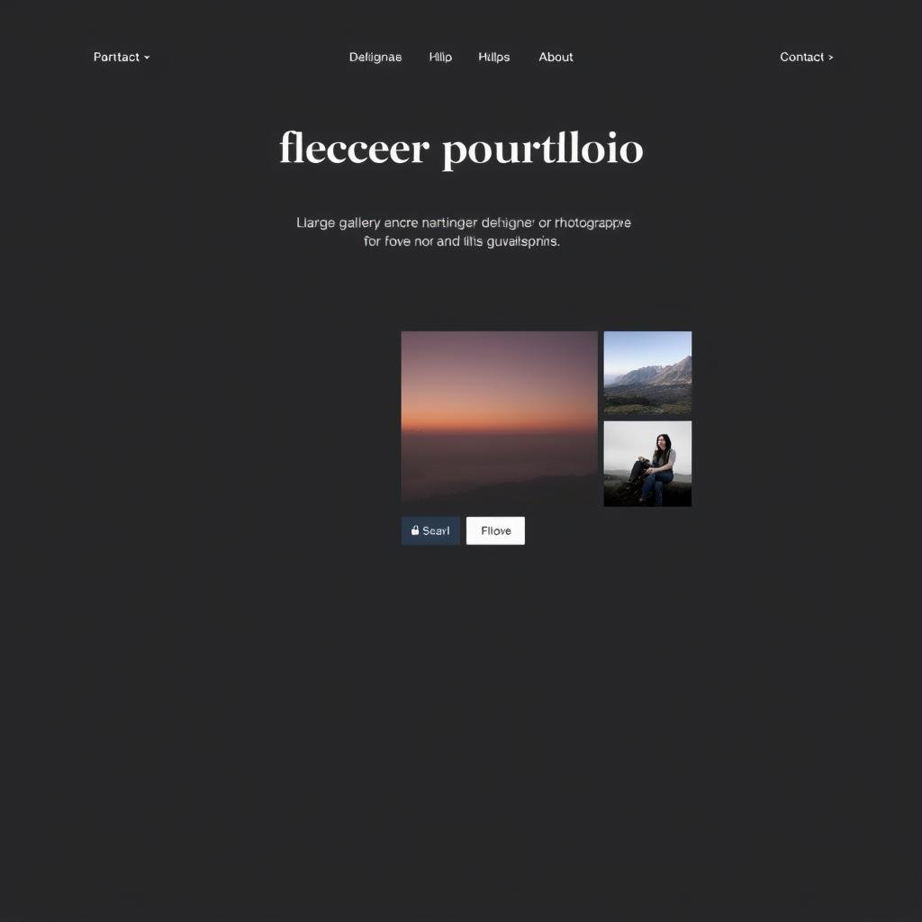 Freelancer portfolio website example created with Squarespace