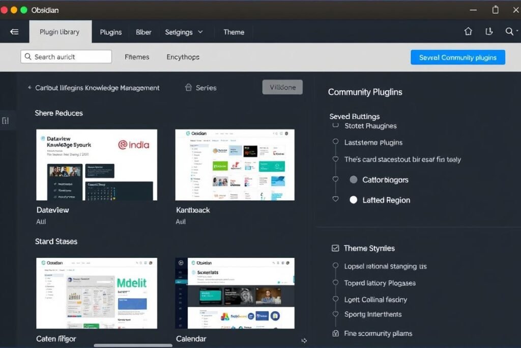 Obsidian plugins and themes for Second Brain customization