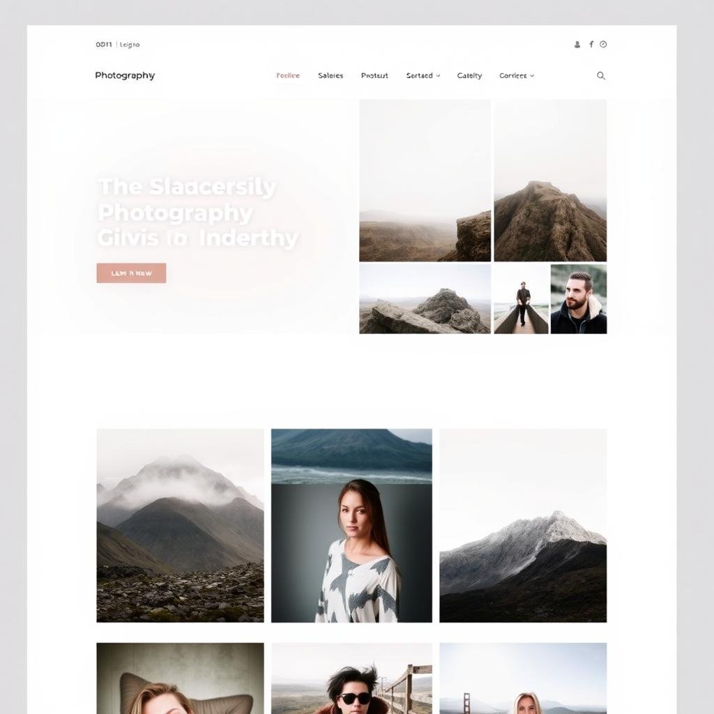 Photography portfolio website example showing image gallery