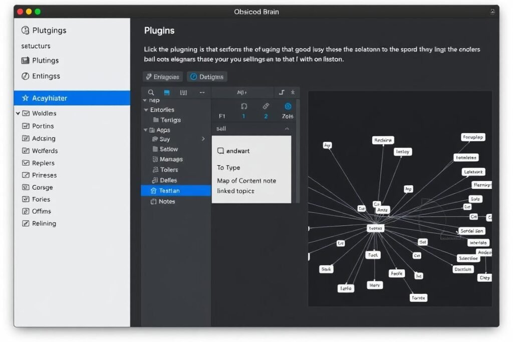 Setting up an Obsidian Second Brain with plugins and graph view