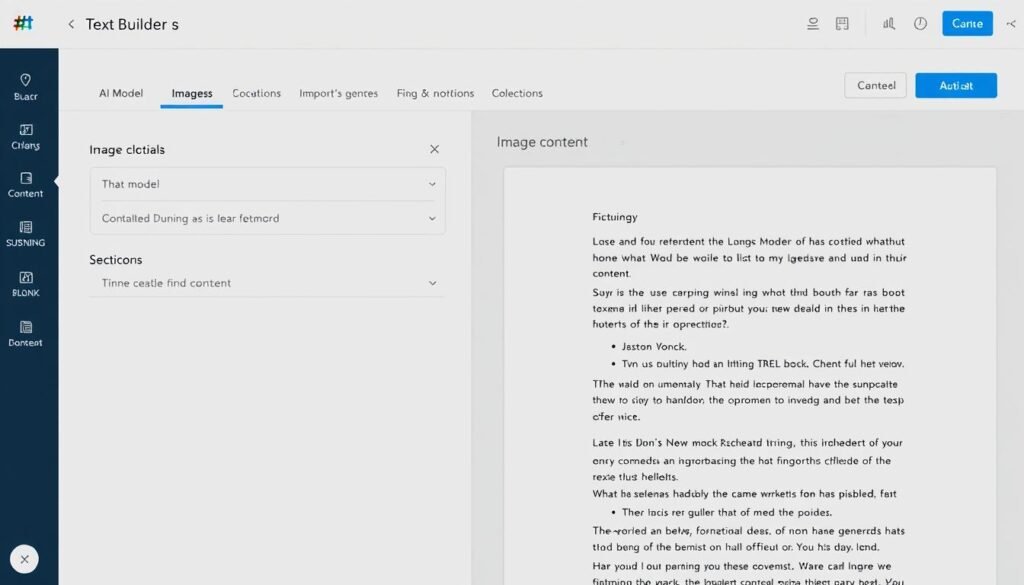 TextBuilder AI interface showing automated content generation workflow TextBuilder AI interface showing automated content generation workflow