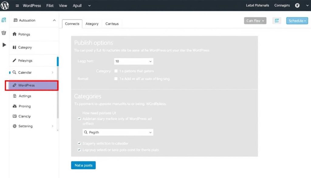 WordPress integration showing auto-posting feature from best AI writing tool for blog posts
