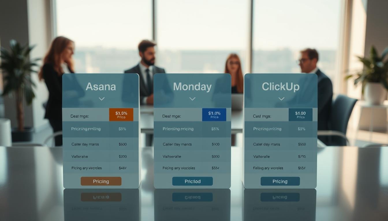 Asana vs Monday vs ClickUp pricing